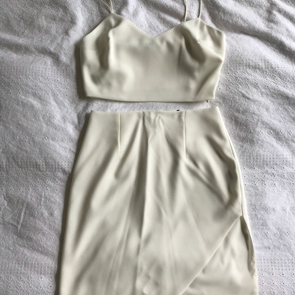 Planet Blue Other - NBD cropped white two piece set